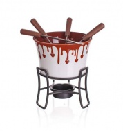 6-dielny fondue set na čokoládu Choco Dark