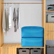 Úložný vak na oblečenie a deky – modrý 3+1 zdarma