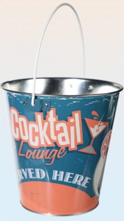 Štýlový kovový kýbel - Cocktail Lounge
