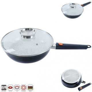 Keramická panvica so sklenenou pokrievkou Aroma - 28 cm