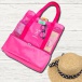 Plážová taška s termo priehradkou - ružová