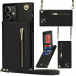 Puzdro s peňaženkou a popruhom - iPhone 14 Pro Max, iPhone 15 Pro Max