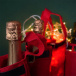 Vianočná taška na víno - Santa Claus